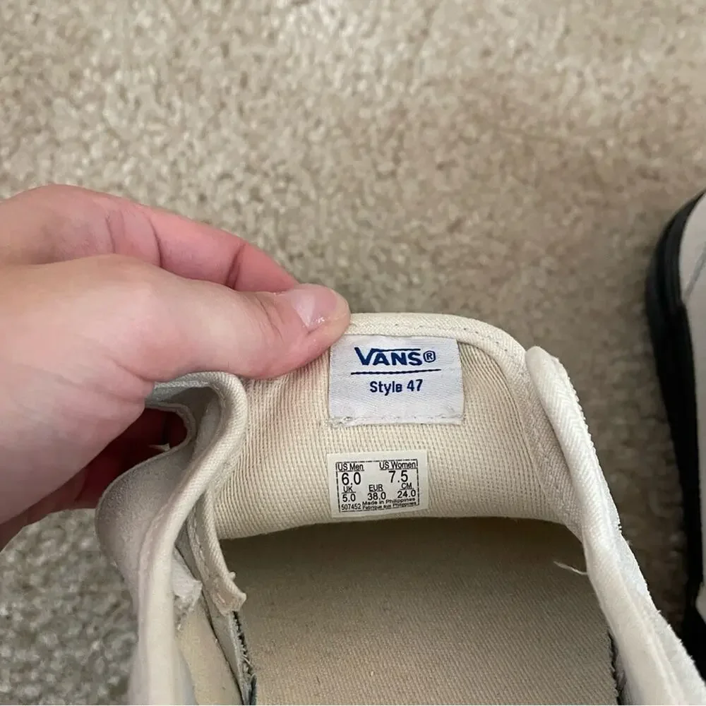 Vans Anaheim 47 D VX Cream Suede Skate Shoes‎ - Picture 9 of 10